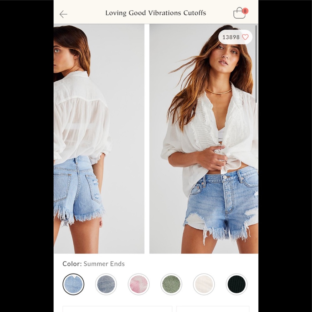 Free People Good Vibrations Shorts